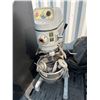 Image 2 : Globe Industrial 30 Quart Dough Mixer upright with bowl and attachments