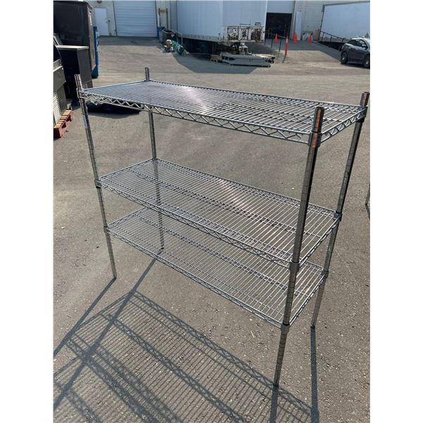 Metro Industrial Chrome 3 tier shelving unit
