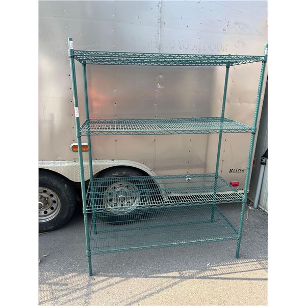 Metro Industrial Green 4 tier shelving unit