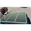 Image 5 : Industrial Metal White Louvered Grate 97 inch x 73 inch with screen