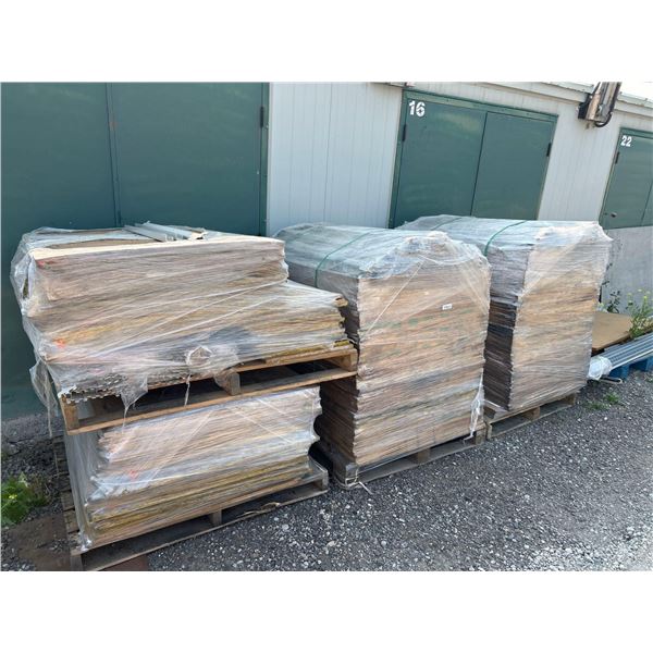 Industrial Shelving Lot includes Uprights, cross beams & Shelving 4 pallets Sold as One Lot