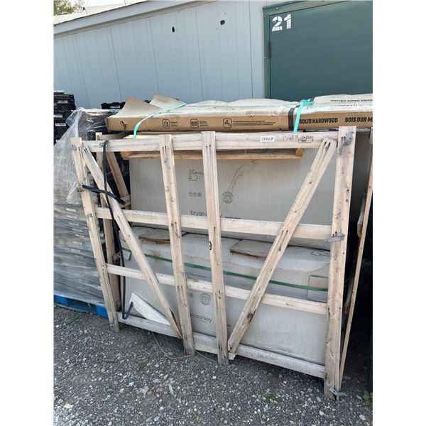 Pallet Lot of NEW Granite Vanity Counter Tops with back splash. Approx 7 Complete Units SOLD AS A LO