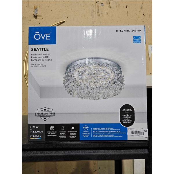 Ove Seattle LED FLushmount Ceiling Light 36x36x11.6"