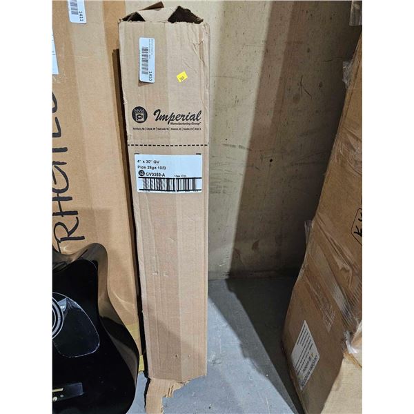 Imperial 4"x30" Pipe 28 Ga 10/B - 10 Count