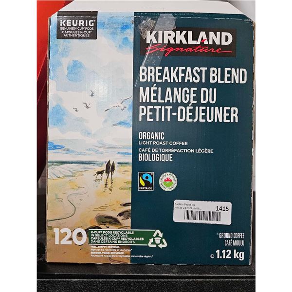 Kirkland Breakfast Blend K-Cup Coffee Pods - Aprox 120 Count