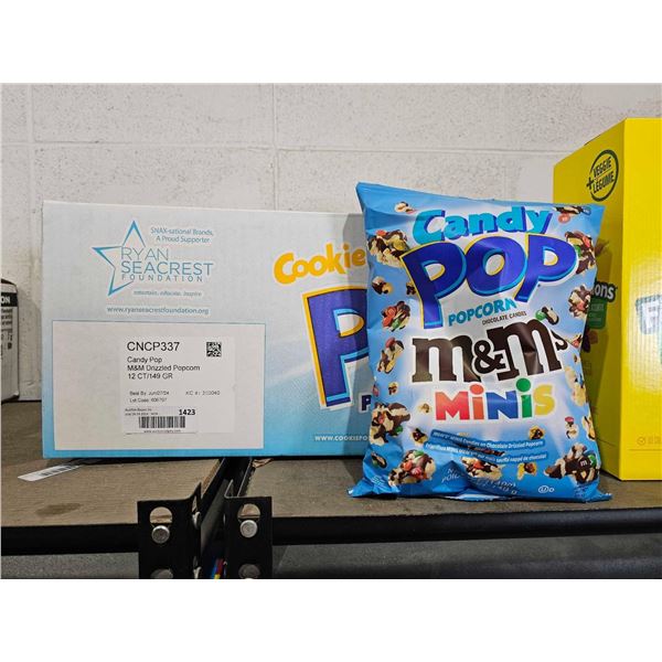 Candy Pop M&M Mini's Popcorn Snack 12x149g