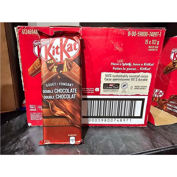 Kitkat Gooey Double Chocolate Candy Bars 15x112g