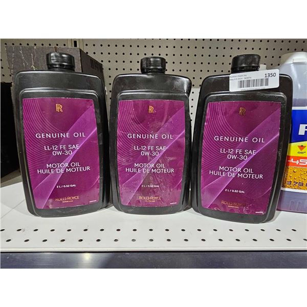 Rolls Royce Genuine LL-12 FE SAE 0W-30 Motor Oil 3x2L