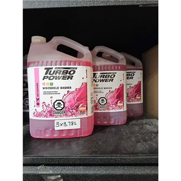 Turbo Power All Season (0 Deg) Windshield Wiper Fluid 3x3.78L