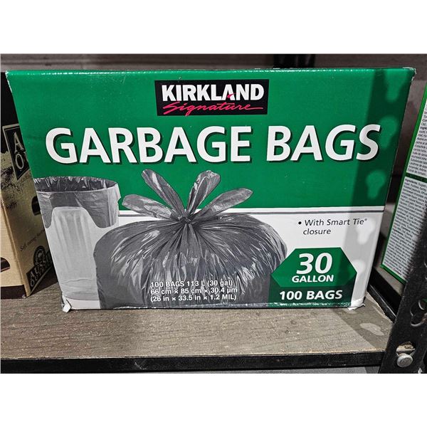 Kirkland 30 Gallon Bags - 100 Count