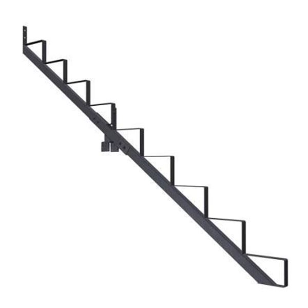 9' Steel Stair Riser (Stringer) Kit in Matte Black