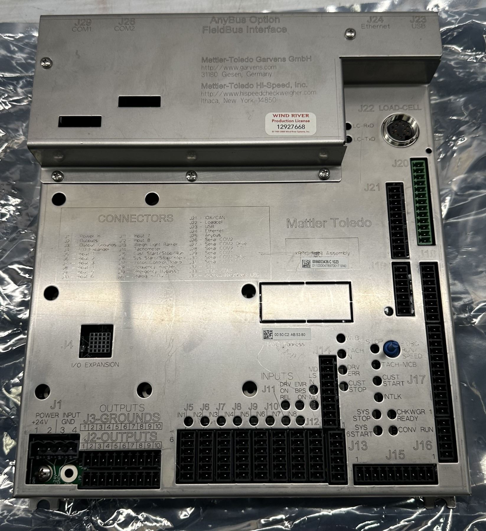 Xrtc Module Mettler-Toledo #XRTC PCB Assembly FieldBus Interface Anybus