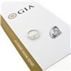 Image 1 : NEW Unique 18k White Gold 1.5 ctw GIA Marquise Cut Solitaire & Round Diamond Rin