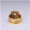Image 4 : Heavy 18k Yellow Gold Sapphire Ring