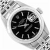 Image 1 : Rolex Ladies Stainless Steel Black Index Dial Stainless Steel Bezel Jubilee Band