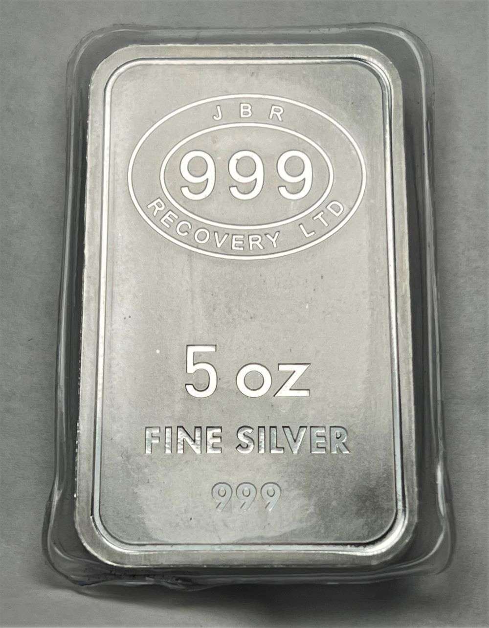 JBR Recovery LTD 5 ozt .999 Silver Bar