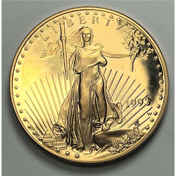 Last Minute! 1993 American $50 Gold Eagle 1 ozt PF69+