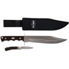 Image 1 : OLD TIMER BOWIE KNIFE & SHEATH W/FOLDING POCKET KNIFE