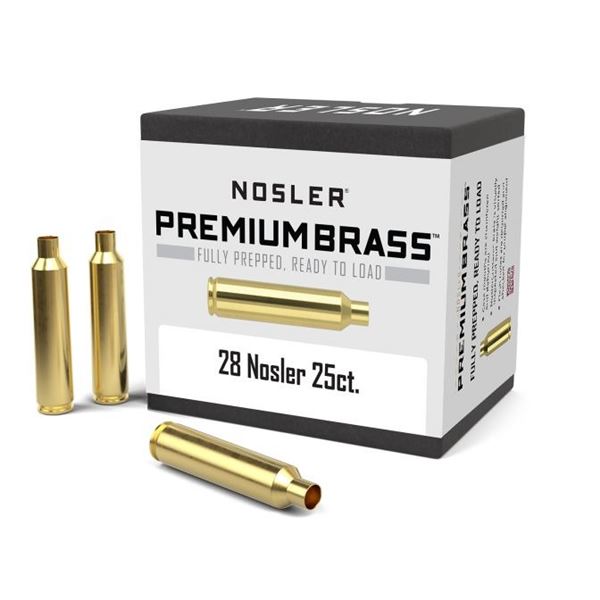 NOSLER 28 NOSLER UNPRIMED BRASS 25pk