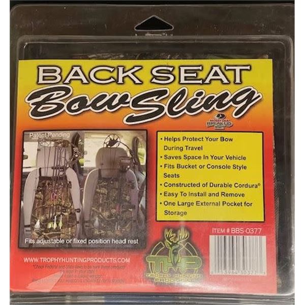 TROPHY HUNTING PRODUCTS BACK SEAT BOW SLING