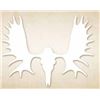 MOSSY OAK MOOSE SKULL DECAL WHITE