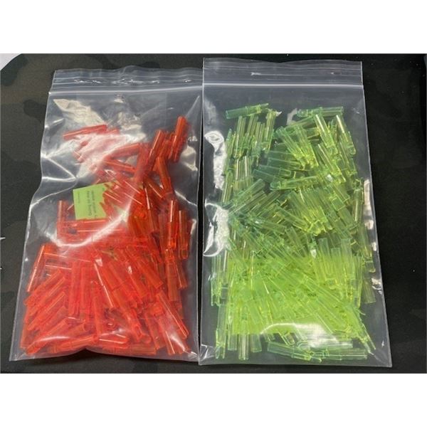 GOLD TIP NOCKS - 2 x 100PK FL RED AND FL GREEN