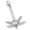 Image 1 : FOLDING GRAPPLING GALVANIZED 1.5lb ANCHOR - FOR SMALL CRAFT & DINGHIES