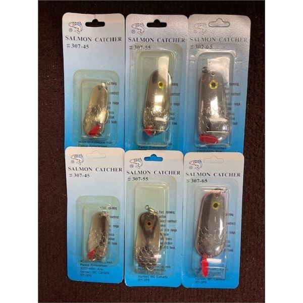 PANCO SALMON CATCHER LURES – Szs 45, 55 & 65 – Nickle scale and Eyed Nickel scale