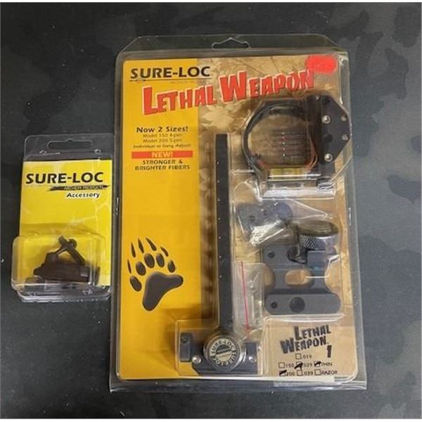 SURE-LOC LETHAL WEAPON MODEL 200 5-PIN SIGHT AND TARGET LIGHT KIT