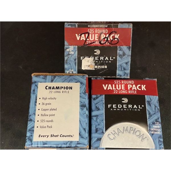 1316 rnds FEDERAL CHAMPION 22LR 36gr HIGH VELOCITY