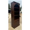 Image 1 : TALL, WOOD BOOKCASE/CABINET