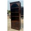 Image 3 : TALL, WOOD BOOKCASE/CABINET