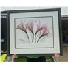 Image 1 : LOVELY ALSTROMERIA CONTEMPORARY ART PICTURE, FRAMED AND MATTED