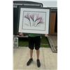 Image 2 : LOVELY ALSTROMERIA CONTEMPORARY ART PICTURE, FRAMED AND MATTED