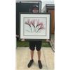 Image 3 : LOVELY ALSTROMERIA CONTEMPORARY ART PICTURE, FRAMED AND MATTED