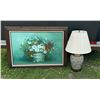 Image 1 : ORIGINAL ACRYLIC ART AND LAMP