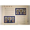 Image 2 : 1986 US MINT SET (UNC) P/D ON LARGE INFO CARD WITH