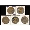 Image 2 : 5-DOUBLE EAGLE METAL TOKENS: 4 ARE PARTIALLY