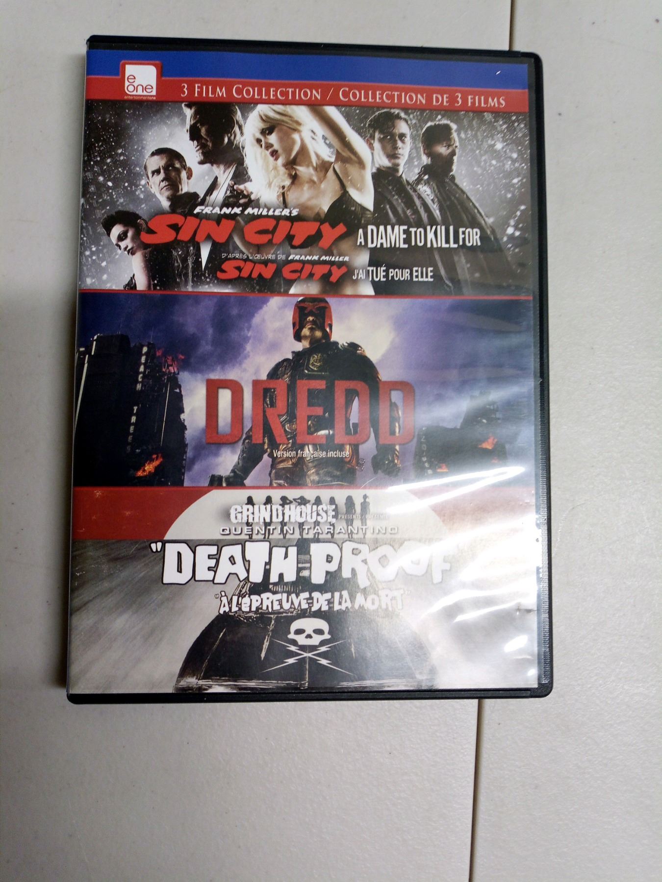 Eone 3 Movie Collection (Sin City Dredd, Death Proof)**Discs Are A Bit ...