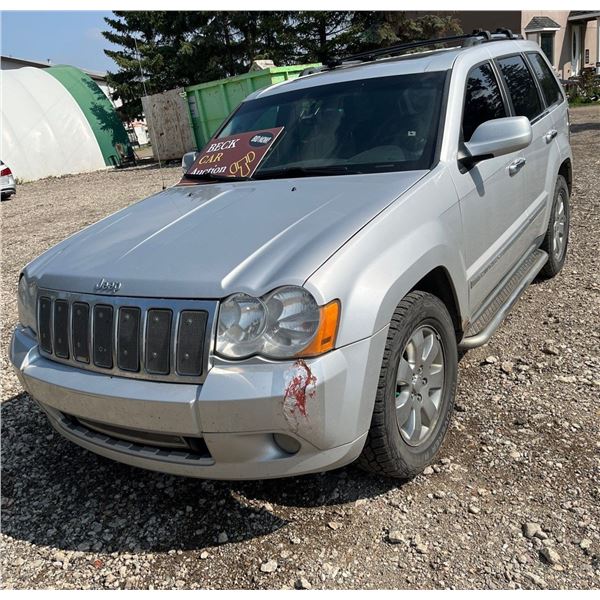 2010 Grand Cherokee Silver Jeep, 5.7L Hemi Engine 286,000 KM View At Beck Auctions