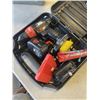 Image 4 : BLACK AND DECKER CASED DRILL SET AND BIN OF TOOLS, WRENCHES ETC
