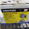 Image 2 : TWO BOXES OF 1/2" 16 GAUGE MEDIUM CROWN COLLATED STAPLES