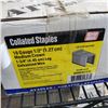 Image 2 : TWO BOXES OF 1/2" 16 GAUGE MEDIUM CROWN COLLATED STAPLES