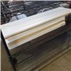 Image 2 : LOT OF WHITE SHELVING PIECES, 48" X 12" AND 36" X 12"