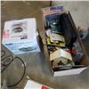 Image 2 : BOX OF ASSORTED ASSORTED HOUSEHOLD ITEMS, SALAD SERVING DISH AND MORE