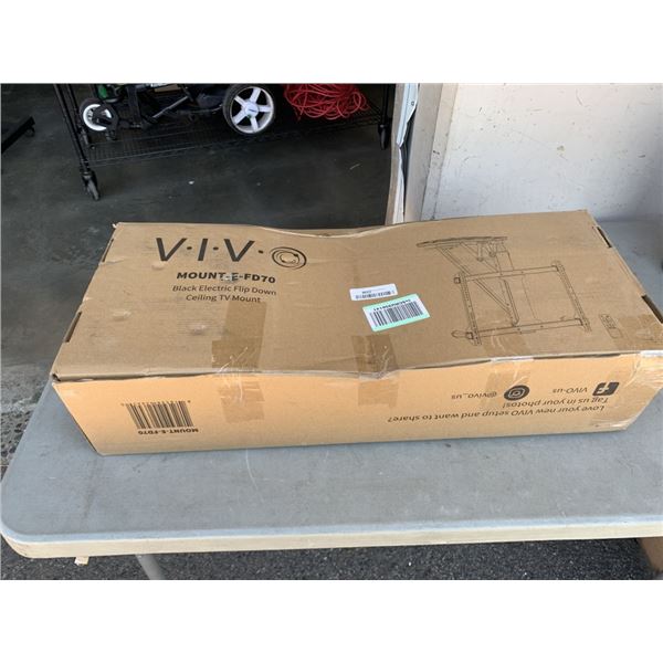 VIVO ELECTRIC FLIP DOWN CEILING TV MOUNT, BLACK