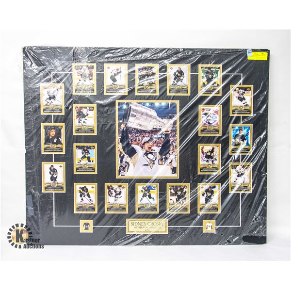 PROFESSIONALLY MATTED SIDNEY CROSBY PITTSBURGH