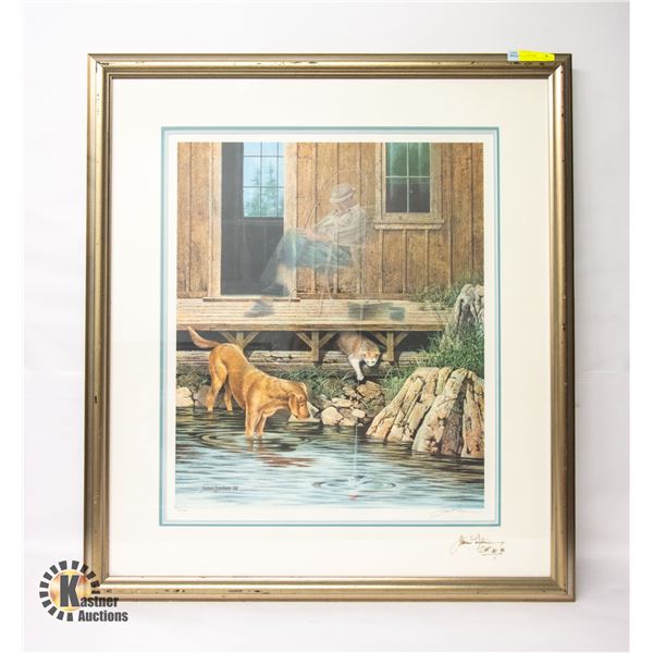 FRAMED SIGNED JAMES LUMBERS "LUCKY STRIKE" 740/790