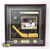 Image 1 : FRAMED SIGNED STICK, PUCK AND PICTURE AUTOGRAPHED
