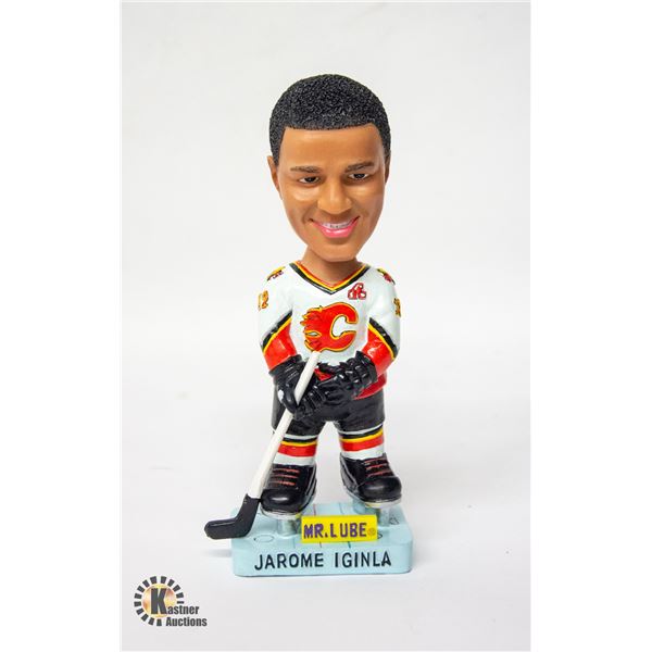 MR LUBE JAROME IGINLA CALGARY FLAMES BOBBLE HEAD